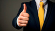 businessman with thumbs up, all right