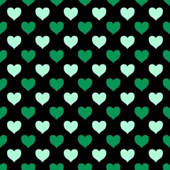 Poster - colorful seamless pattern with hearts 