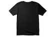 © STF Design  - Black T-shirt mockup basic tees fabric isolated on a Transparent background. Generative AI
