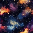 © Gefo - Space galaxy stars seamless pattern