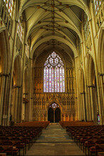 The View Of The Interior Of The York Minster