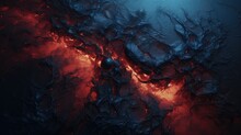 Abstract Inferno Meets The Oceanic Abyss. Intense Red And Blue Fluid Art. Perfect For Captivating Wall Art, Graphic Design, And Creative Backgrounds