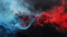 Fiery Lava Meets Oceanic Depths. A Vivid Red And Blue Abstract Texture. Perfect For Dramatic Backgrounds, Creative Art Projects, And Bold Design Elements
