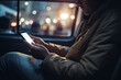 Social media addiction as individuals are captivated by their mobile devices during daily commutes