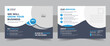Business or marketing agency eddm postcard template, Corporate postcard design template layout vector