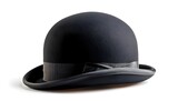 Fototapeta  - A stylish black bowler hat - isolated with clipping path