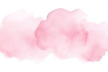  Pink Watercolor Background With Clouds . Peach, Light Pink With Gold Stripes Watercolor, Ink,