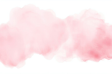 Wall Mural -  pink watercolor background with clouds . Peach, light pink with gold stripes watercolor, ink,