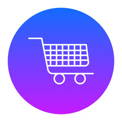 Wall Mural - shopping cart icon of mall iconset.