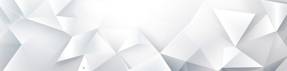 Wall Mural - abstract white geometric background banner design straight