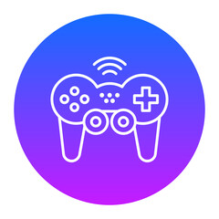 Canvas Print - Gamepad Icon of Computer and Hardware iconset.