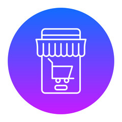 Sticker - Ecommerce Icon of Smart City iconset.