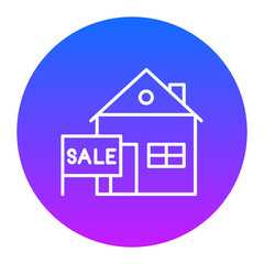 Poster - House for Sale Icon of Real Estate iconset.