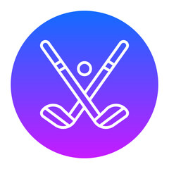 Sticker - Golf Sticks Icon of Physical Fitness iconset.