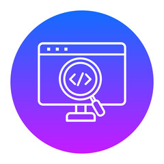 find code icon of seo and web iconset.
