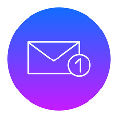 Canvas Print - Email Notification Icon of Project Management iconset.