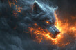 Wolf's Illustrated Tale with a Flaming Maw Unleashed