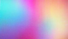 Abstract Pastel Holographic Blurred Grainy Gradient Background Texture Colorful Digital Grain Soft Noise Effect Pattern Lo Fi Multicolor Vintage Design Retro Analog Photo Film Overlay Screen Effect