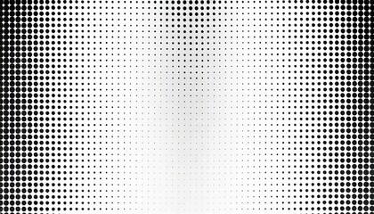 Wall Mural - light white and black halftone dotted background