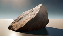 Single Rock Stone With Clipping Path