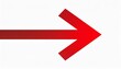 red simple straight arrow right symbol