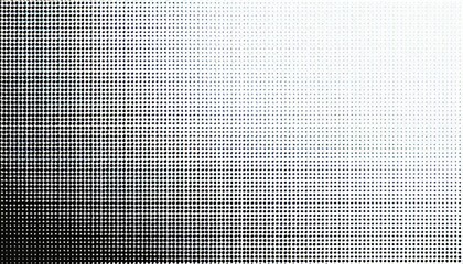 Wall Mural - light white and black halftone dotted background