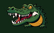 Cartoon crocodile mascot logo Vector illustration of a crocodile mascot logo