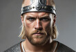 Futuristic Viking Warrior Portrait