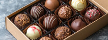 box of filled and delicious chocolates