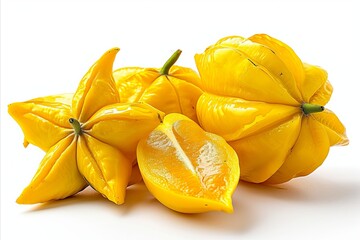 Wall Mural - Isolated carambola fruit on white background for premium advertising and marketing campaigns