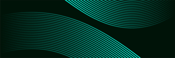 Wall Mural - abstract elegant background with aqua glowing lines