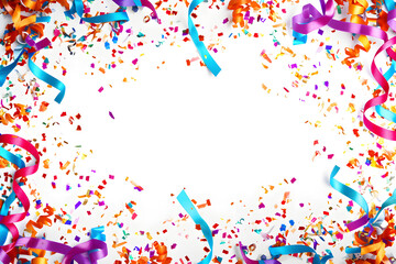 Wall Mural - background with confetti