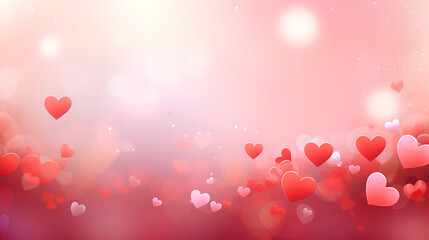 Wall Mural - beautiful valentine background with hearts and romatic colors. romantic backbround or wallpaper for 