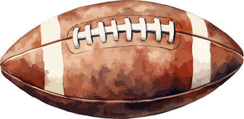 American football ball clipart design illustration