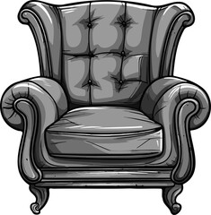 Arm chair clipart design illustraion