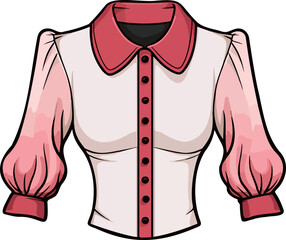 Wall Mural - Blouse clipart design illustration