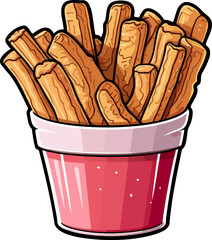 Wall Mural - Churros clipart design illustration