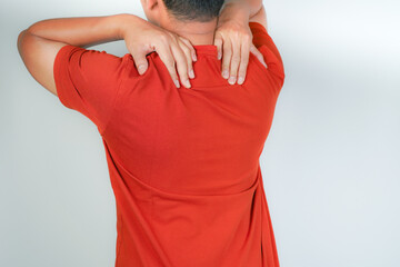 A man has chronic lower back pain and suffers from lower back pain