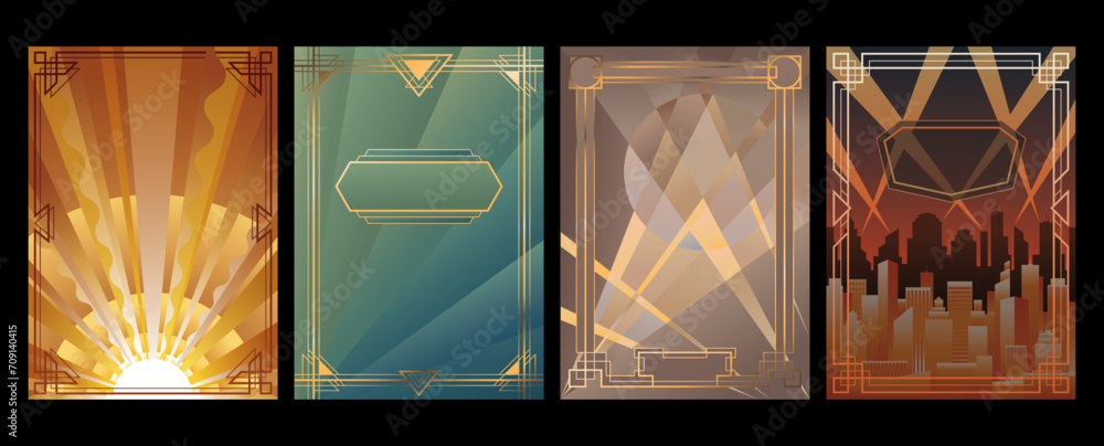 Art Deco Poster Backgrounds