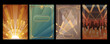 © koyash07 - Art Deco Posters Background Set, 1920s - 1930s Illustrations Templates, Retro Colors and Shapes, Art Deco Style Frames