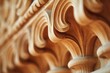 Pattern-Focused Architectural Detail - A close-up shot focusing on the intricate patterns and textures of a unique architectural detail - AI Generated