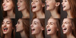 © Svetlana - collage close-up of human emotions in neutral colors