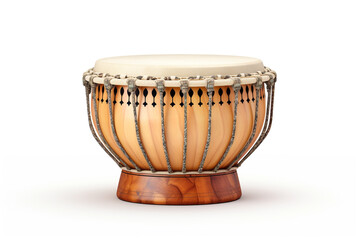 Play Tabla isolated on white background created with Generative Ai