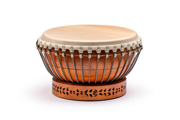 Play Tabla isolated on white background created with Generative Ai