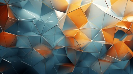 Wall Mural - dynamic 3d abstract modern background: futuristic design with vibrant geometric shapes and colors fo