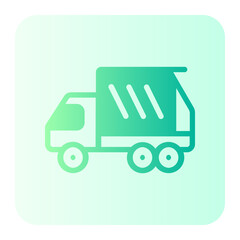 garbage truck gradient icon