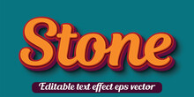 Stone 3d Text Effect Editable 3d Style