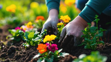 Spring is here, it's time to go out into the garden and plant the flowers so that the flower garden is really beautiful with lots of colorful flowers and plants. Generative AI