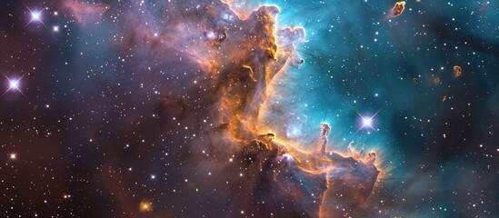 Wall Mural - celestial canvas - stellar wonders abound.