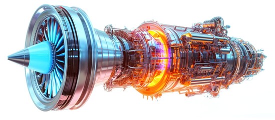 gas turbine engine is a multipurpose machine for aircraft and oil and gas industries, with fan, comp